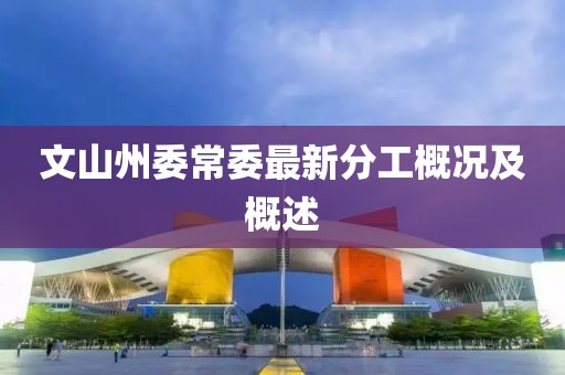 文山州委常委最新分工概况及概述