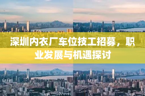 深圳内衣厂车位技工招募，职业发展与机遇探讨