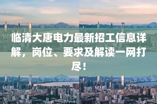 临清大唐电力最新招工信息详解，岗位、要求及解读一网打尽！