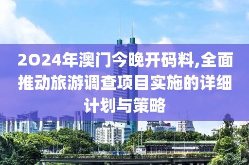 2O24年澳门今晚开码料,全面推动旅游调查项目实施的详细计划与策略