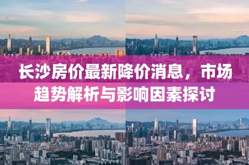 长沙房价最新降价消息，市场趋势解析与影响因素探讨