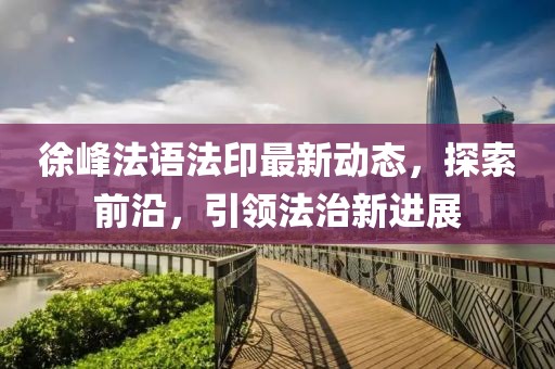 徐峰法语法印最新动态，探索前沿，引领法治新进展