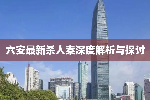 六安最新杀人案深度解析与探讨
