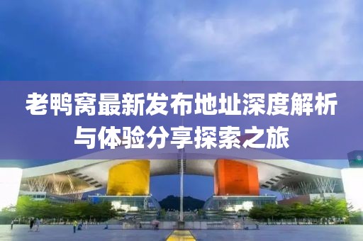 老鸭窝最新发布地址深度解析与体验分享探索之旅