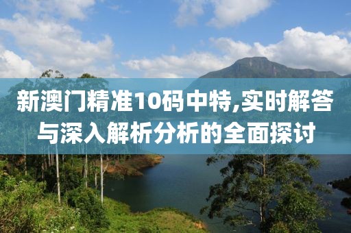 新澳门精准10码中特,实时解答与深入解析分析的全面探讨