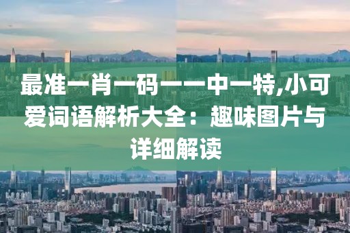 最准一肖一码一一中一特,小可爱词语解析大全：趣味图片与详细解读
