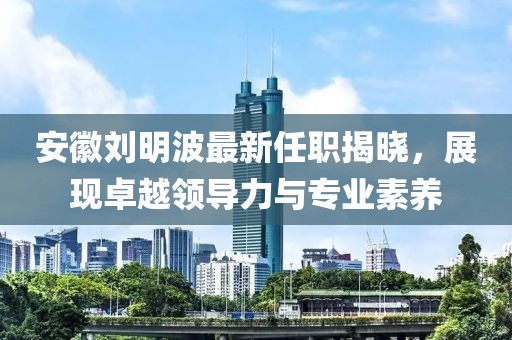 安徽刘明波最新任职揭晓，展现卓越领导力与专业素养