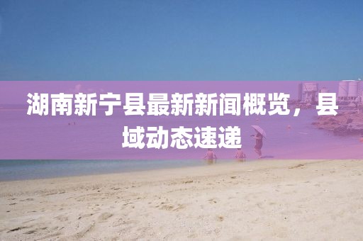 湖南新宁县最新新闻概览，县域动态速递