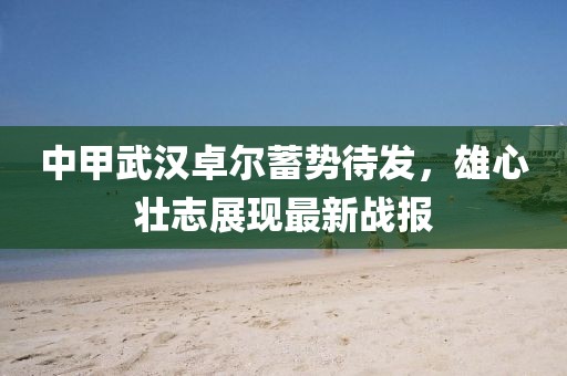 中甲武汉卓尔蓄势待发，雄心壮志展现最新战报