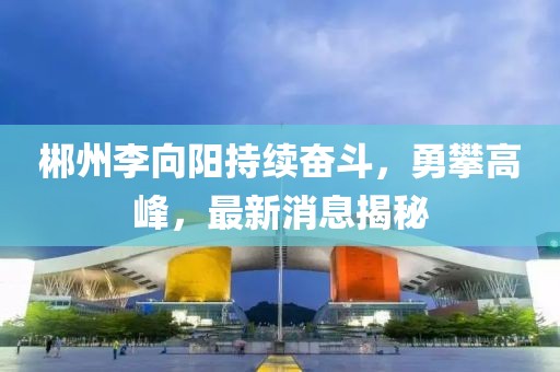 郴州李向阳持续奋斗，勇攀高峰，最新消息揭秘
