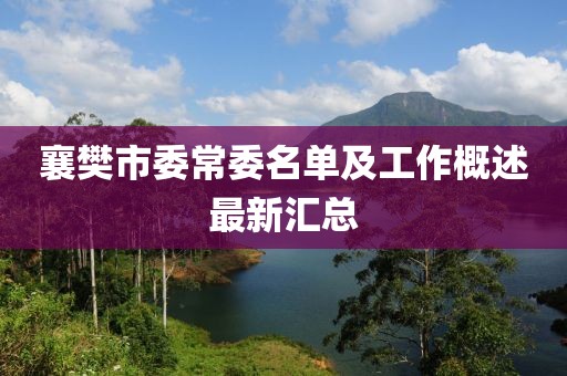 襄樊市委常委名单及工作概述最新汇总
