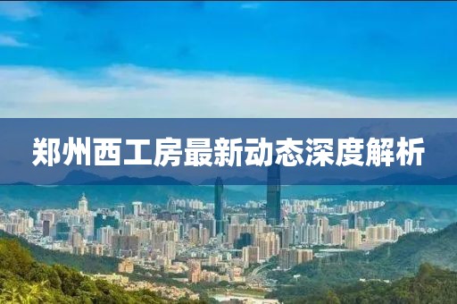 郑州西工房最新动态深度解析