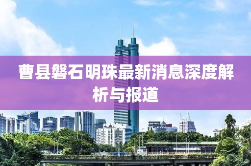 曹县磐石明珠最新消息深度解析与报道