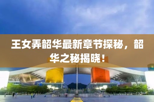 王女弄韶华最新章节探秘，韶华之秘揭晓！