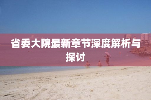 省委大院最新章节深度解析与探讨