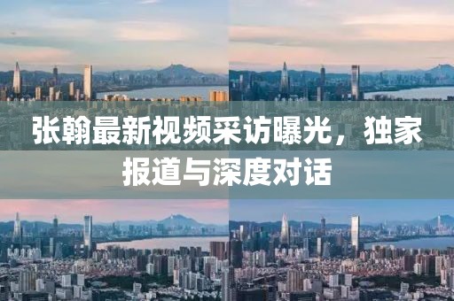 张翰最新视频采访曝光，独家报道与深度对话