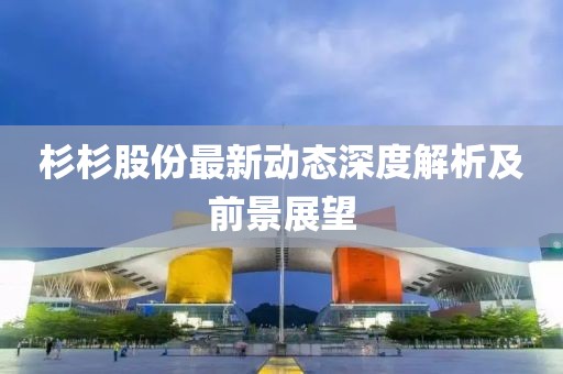 杉杉股份最新动态深度解析及前景展望