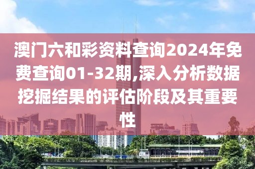 澳门六和彩资料查询2024年免费查询01-32期,深入分析数据挖掘结果的评估阶段及其重要性