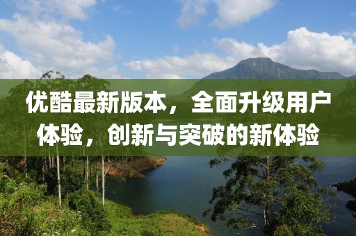 优酷最新版本，全面升级用户体验，创新与突破的新体验