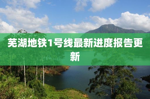 芜湖地铁1号线最新进度报告更新