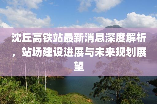 沈丘高铁站最新消息深度解析，站场建设进展与未来规划展望