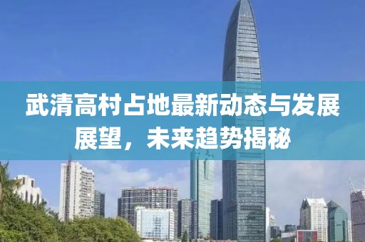 武清高村占地最新动态与发展展望，未来趋势揭秘