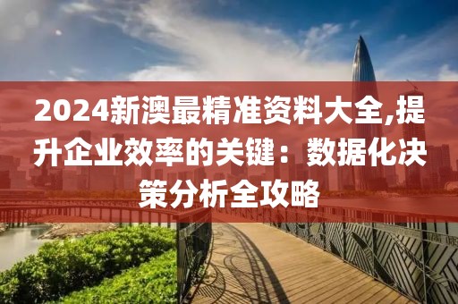 2024新澳最精准资料大全,提升企业效率的关键：数据化决策分析全攻略