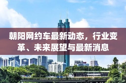 朝阳网约车最新动态，行业变革、未来展望与最新消息