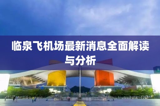 临泉飞机场最新消息全面解读与分析