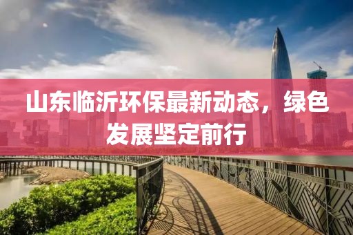 山东临沂环保最新动态，绿色发展坚定前行