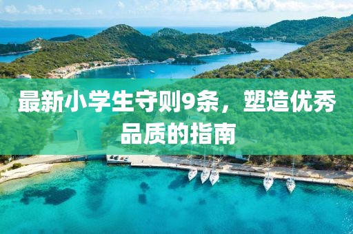最新小学生守则9条，塑造优秀品质的指南
