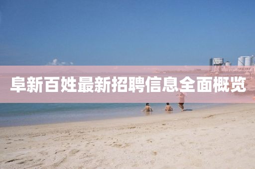 阜新百姓最新招聘信息全面概览