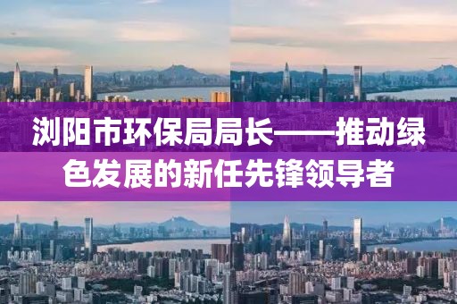 浏阳市环保局局长——推动绿色发展的新任先锋领导者