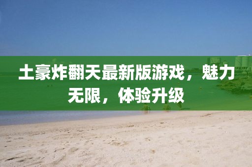 土豪炸翻天最新版游戏，魅力无限，体验升级