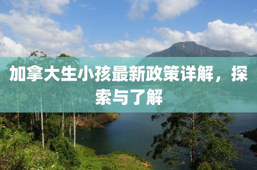 加拿大生小孩最新政策详解，探索与了解