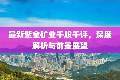 最新紫金矿业千股千评，深度解析与前景展望