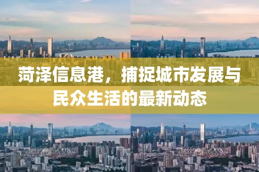 菏泽信息港，捕捉城市发展与民众生活的最新动态
