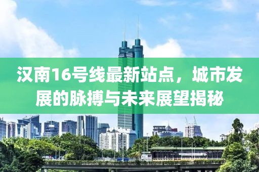 汉南16号线最新站点，城市发展的脉搏与未来展望揭秘