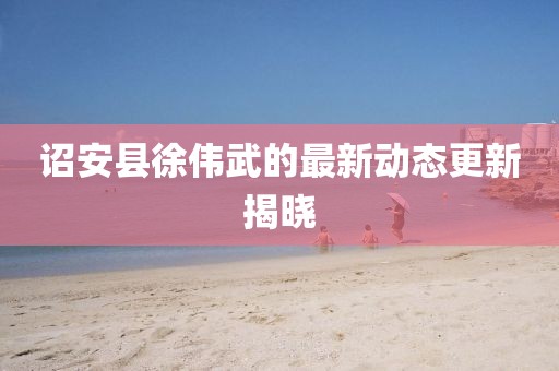 诏安县徐伟武的最新动态更新揭晓