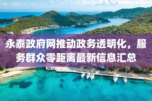 永泰政府网推动政务透明化，服务群众零距离最新信息汇总