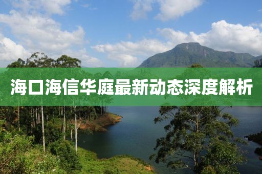 海口海信华庭最新动态深度解析