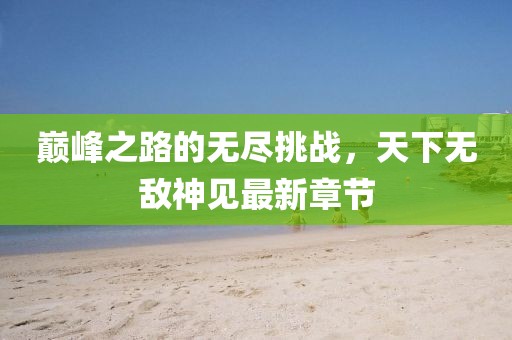 巅峰之路的无尽挑战，天下无敌神见最新章节