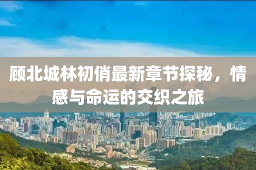 顾北城林初俏最新章节探秘，情感与命运的交织之旅