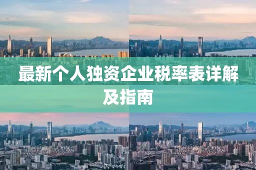 最新个人独资企业税率表详解及指南