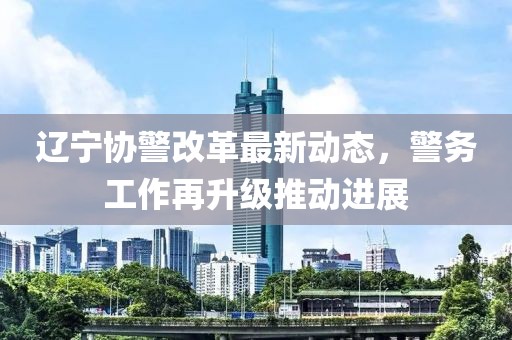 辽宁协警改革最新动态，警务工作再升级推动进展