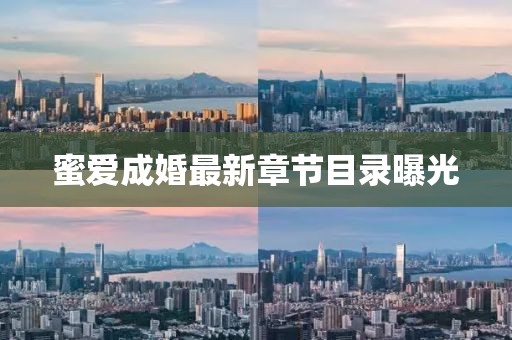 蜜爱成婚最新章节目录曝光