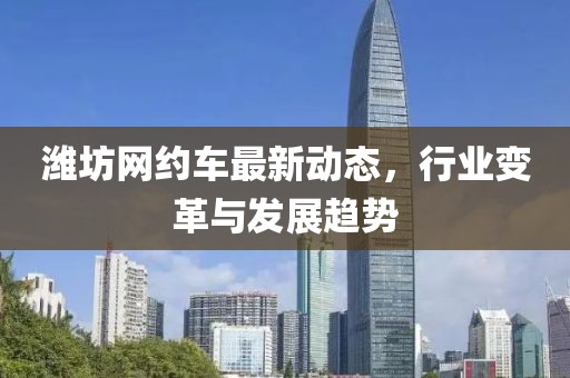 潍坊网约车最新动态，行业变革与发展趋势