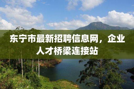 东宁市最新招聘信息网，企业人才桥梁连接站