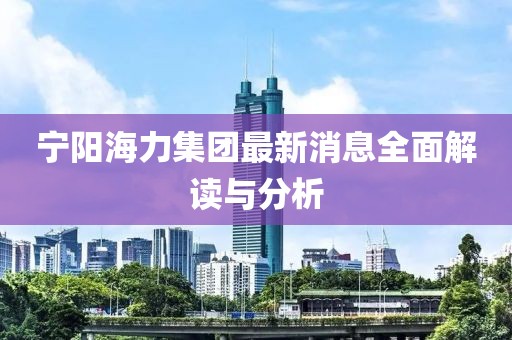 宁阳海力集团最新消息全面解读与分析