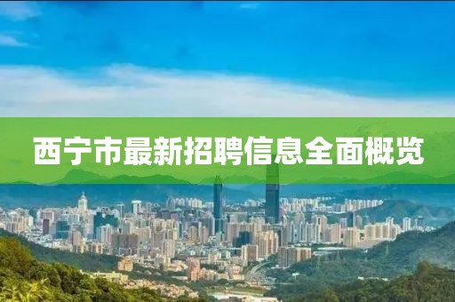 西宁市最新招聘信息全面概览